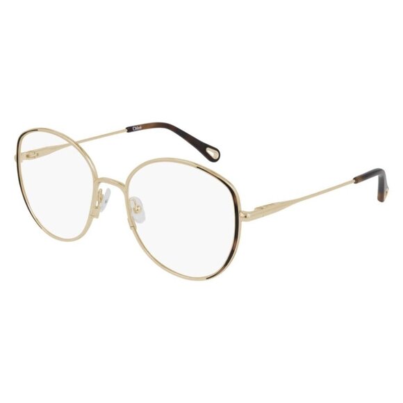 NEW  CHLOE EYEGLASSES GOLD  WOMEN EYEWEAR CHLOE CH0039O 001 - Picture 1 of 3